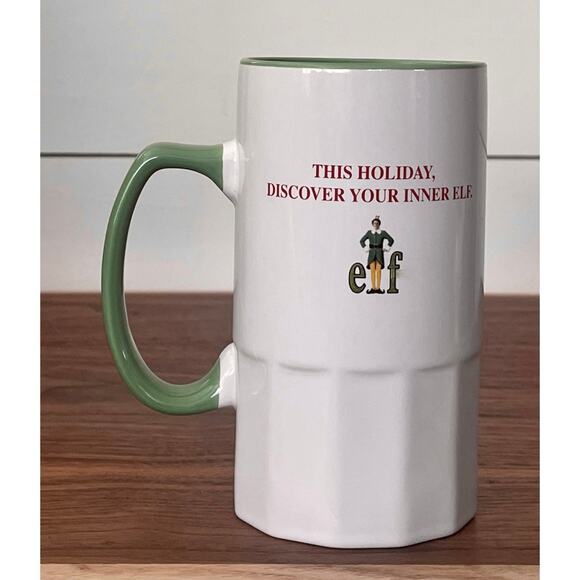 The Elf Movie 20 oz Tall Ceramic Mug Cup Will Ferrell Holiday Christmas - Picture 4 of 8